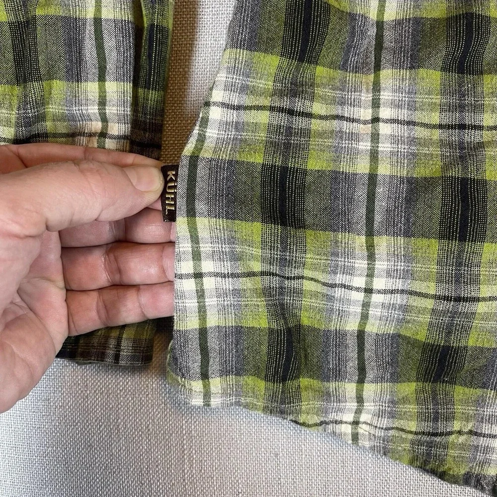 Kuhl Pearl Snap Sheridan Shirt Womens‎ XL Plaid Long Sleeve Western Top Outdoors - Picture 9 of 13